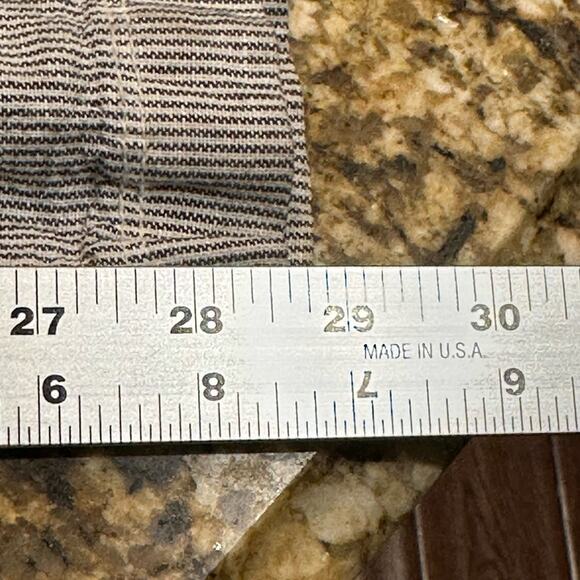 The GAP Women’s Large Striped Linen Viscose Wide Leg Elastic Waist Pants - Picture 6 of 8